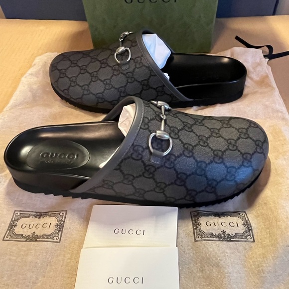 Gucci Men’s GG Mule With Horsebit size 9 G / 9.5 US - Picture 3 of 10